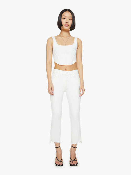 PETITES The Lil Insider Crop Step Fray - Fairest Of Them All